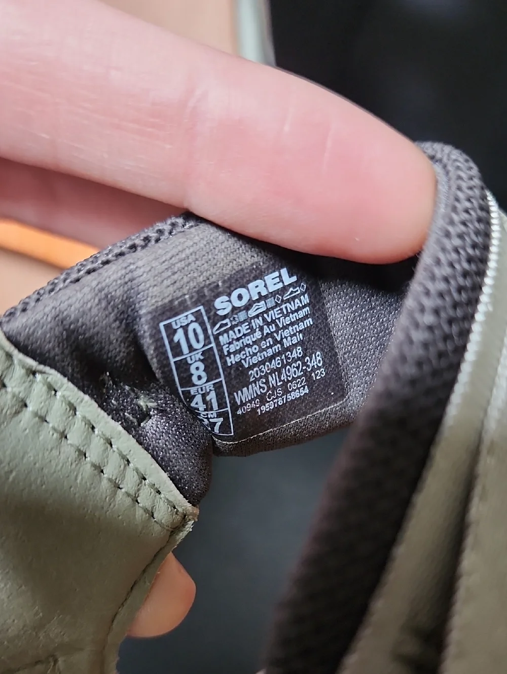 SOREL Kinetic Impact Y-Strap High Sandal Safari Sea Salt Koi Orange Platform 10 - Picture 5 of 13